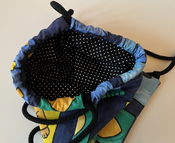 RUCKSACK - Turnbeutel für Kinder (Kordel schwarz)